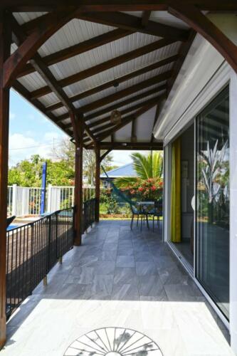 Espace détente bungalow Sainte-Anne Martinique